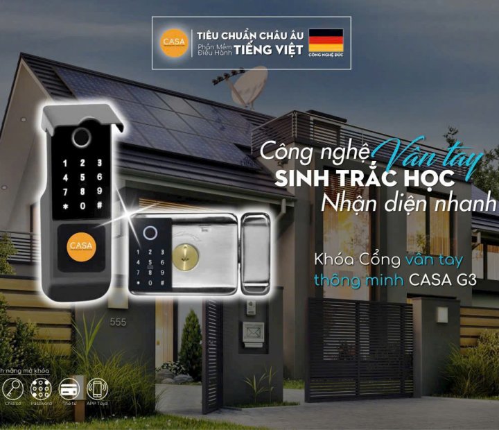 Khóa Cổng Sắt Thông Minh - Bảo Mật Cao, Giá Tốt Nhất Thị Trường